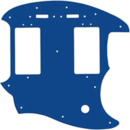 WD Custom Pickguard For Fender Pawn Shop Mustang Special #08 Blue/White/Blue