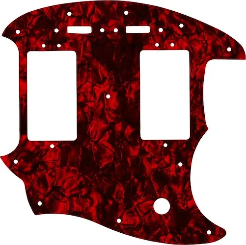 WD Custom Pickguard For Fender Pawn Shop Mustang Special #28DRP Dark Red Pearl/Black/White/Black