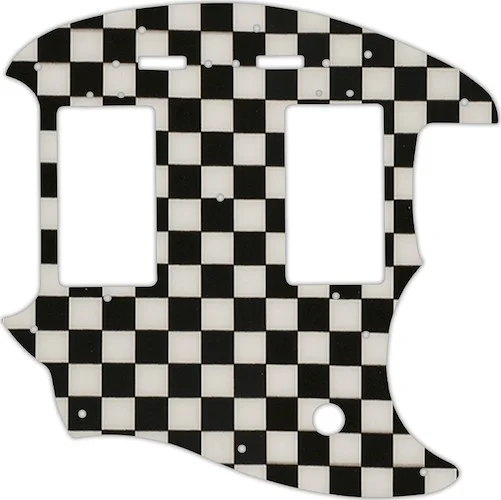 WD Custom Pickguard For Fender Pawn Shop Mustang Special #CK01 Checkerboard Graphic