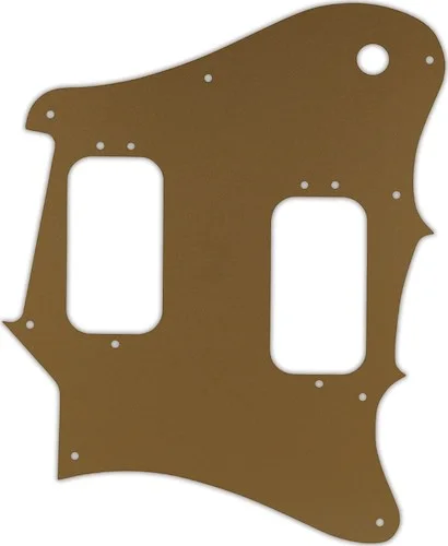 WD Custom Pickguard For Fender 2012-2013 Made In Mexico Pawn Shop Super-Sonic #59 Gold/Clear/Gold