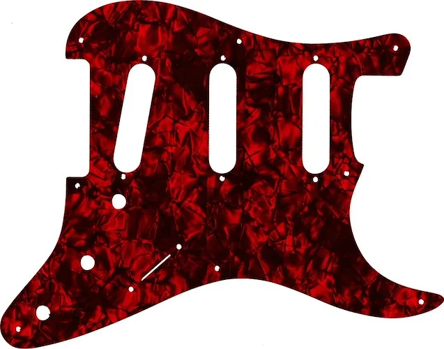 WD Custom Pickguard For Fender Pre-CBS 8 Hole, Eric Johnson Signature, Eric Clapton Signature, Or Stevie Ray Vaughan Signature Stratocaster #28DRP Dark Red Pearl/Black/White/Black
