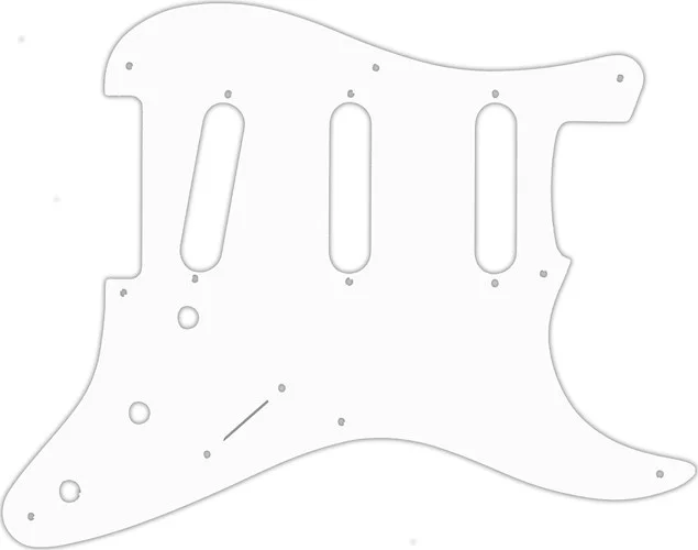 WD Custom Pickguard For Fender Pre-CBS 8 Hole, Eric Johnson Signature, Eric Clapton Signature, Or Stevie Ray Vaughan Signature Stratocaster #04R White/Red/White