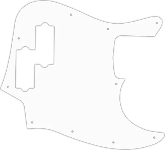 WD Custom Pickguard For Fender Reggie Hamilton Jazz Bass #02 White