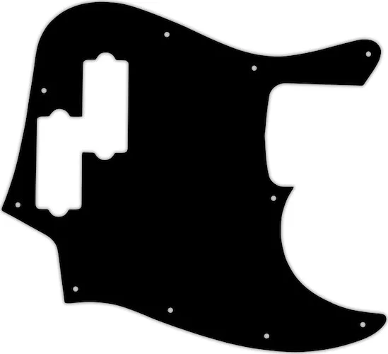 WD Custom Pickguard For Fender Reggie Hamilton Jazz Bass #09 Black/White/Black/White/Black