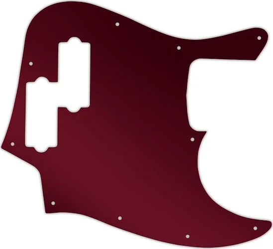 WD Custom Pickguard For Fender Reggie Hamilton Jazz Bass #10R Red Mirror