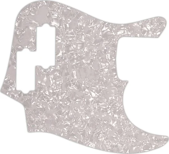WD Custom Pickguard For Fender Reggie Hamilton Jazz Bass #28 White Pearl/White/Black/White