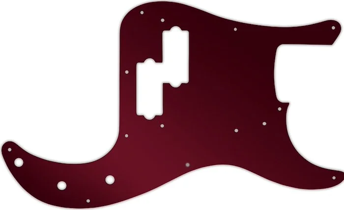 WD Custom Pickguard For Fender Road Worn 50's Precision Bass #10R Red Mirror
