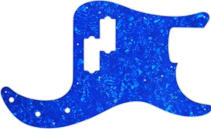 WD Custom Pickguard For Fender Road Worn 50's Precision Bass #28BU Blue Pearl/White/Black/White