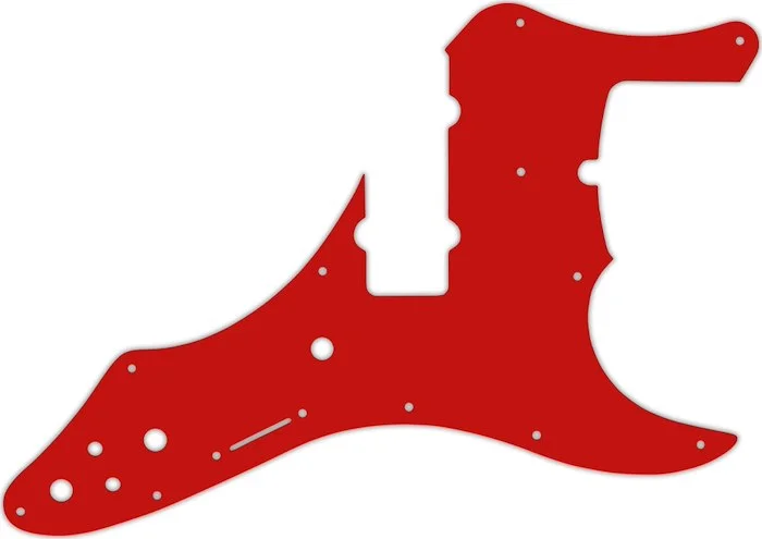 WD Custom Pickguard For Fender Roscoe Beck Signature 5 String Jazz Bass #07S Red Solid