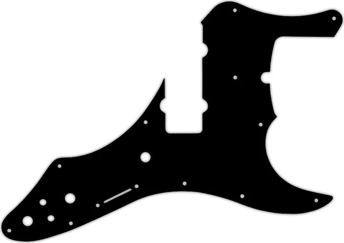 WD Custom Pickguard For Fender Roscoe Beck Signature 5 String Jazz Bass #09 Black/White/Black/White/