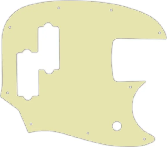 WD Custom Pickguard For Fender Short Scale Mustang Bass PJ #34S Mint Green Solid