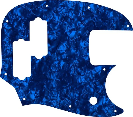 WD Custom Pickguard For Fender Short Scale Mustang Bass PJ #28DBP Dark Blue Pearl/Black/White/Black