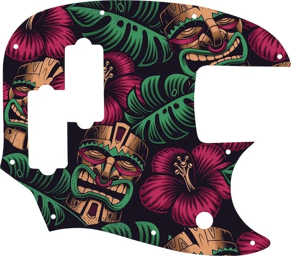 WD Custom Pickguard For Fender Short Scale Mustang Bass PJ #GAL01 Aloha Tiki Graphic