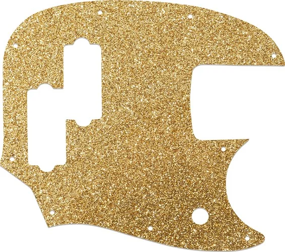 WD Custom Pickguard For Fender Short Scale Mustang Bass PJ #60RGS Rose Gold Sparkle 