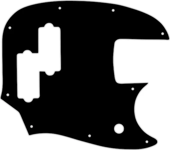 WD Custom Pickguard For Fender Short Scale Mustang Bass PJ #03G Black/Green/Black