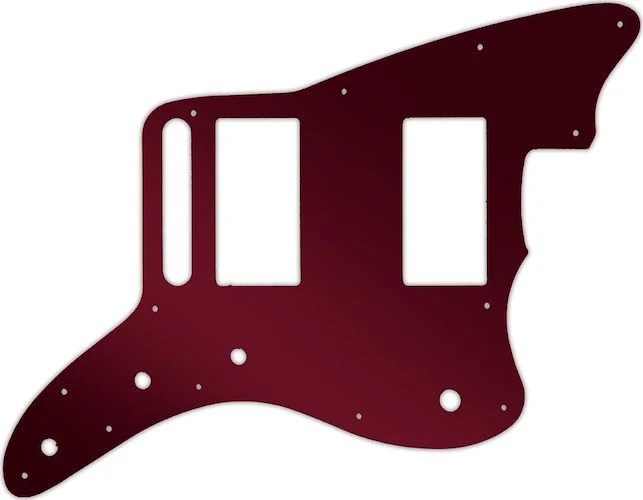 WD Custom Pickguard For Fender Special Edition Blacktop Jazzmaster HH #10R Red Mirror