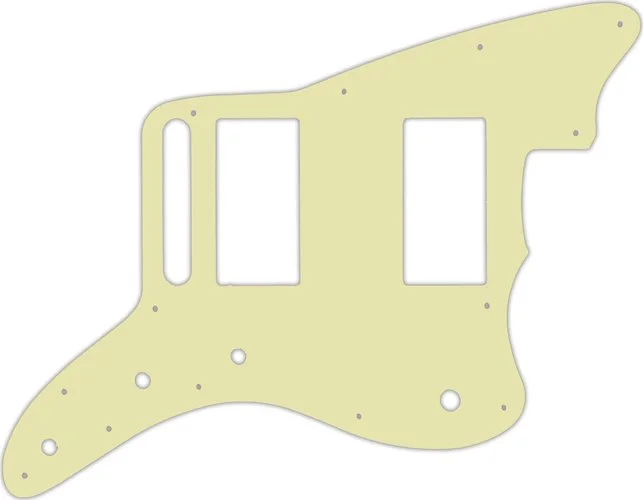 WD Custom Pickguard For Fender Special Edition Blacktop Jazzmaster HH #34S Mint Green Solid