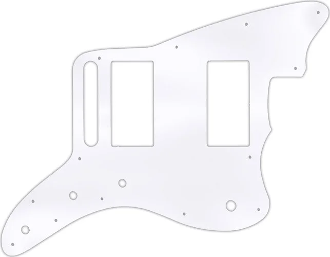 WD Custom Pickguard For Fender Special Edition Blacktop Jazzmaster HH #45T Clear Acrylic Thin