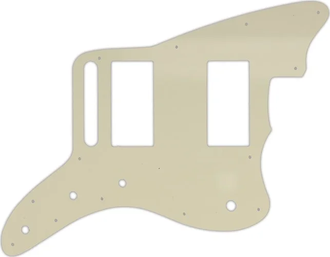 WD Custom Pickguard For Fender Special Edition Blacktop Jazzmaster HH #55T Parchment Thin