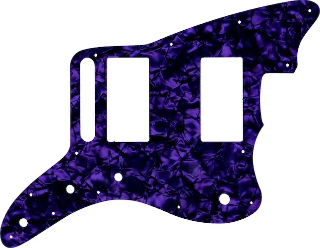 WD Custom Pickguard For Fender Special Edition Blacktop Jazzmaster HH #28PR Purple Pearl