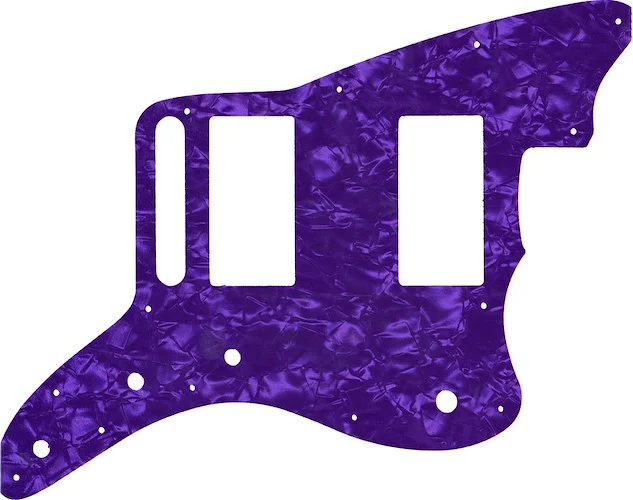 WD Custom Pickguard For Fender Special Edition Blacktop Jazzmaster HH #28PRL Light Purple Pearl