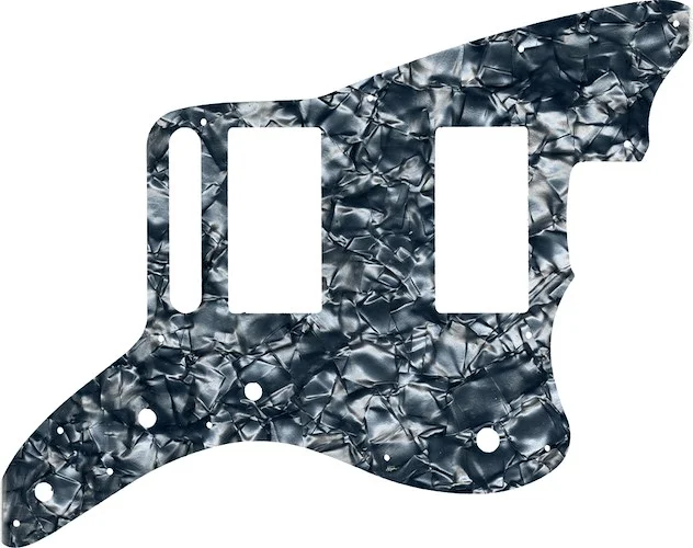 WD Custom Pickguard For Fender Special Edition Blacktop Jazzmaster HH #28SG Silver Grey Pearl