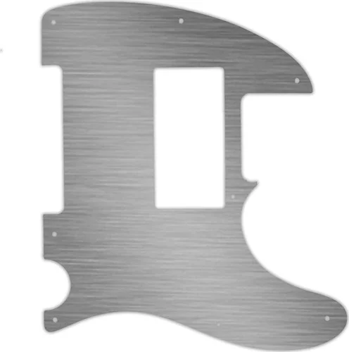 WD Custom Pickguard For Fender Special Edition HH Telecaster #13 Simulated Brushed Silver/Black PVC