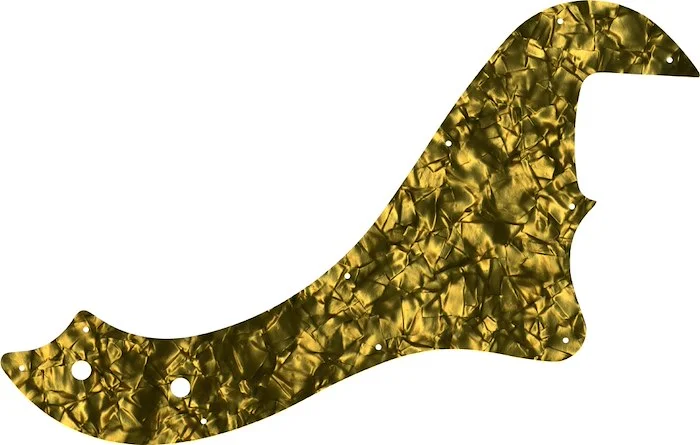 WD Custom Pickguard For Fender Standard Dimension Bass IV #28GD Gold Pearl/Black/White/Black