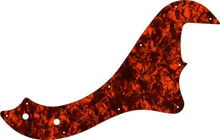 WD Custom Pickguard For Fender Standard Dimension Bass IV #28OP Orange Pearl/Black/White/Black
