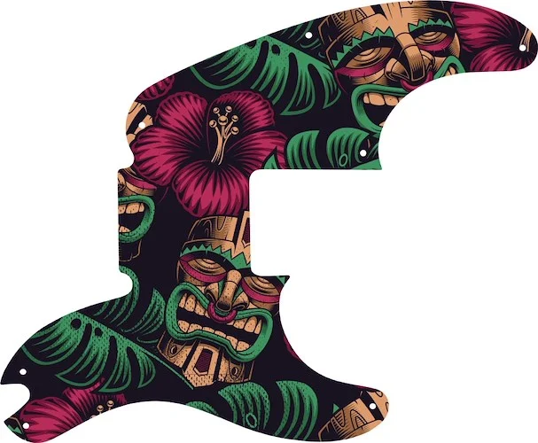 WD Custom Pickguard For Fender Sting Signature Precision Bass #GAL01 Aloha Tiki Graphic