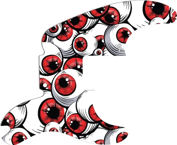 WD Custom Pickguard For Fender Sting Signature Precision Bass #GHA01 Red Eye Graphic