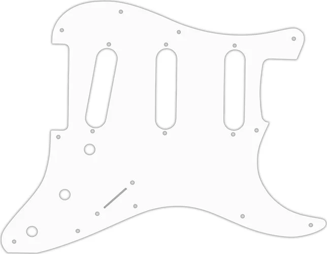 WD Custom Pickguard For Fender Stratocaster #02M White Matte