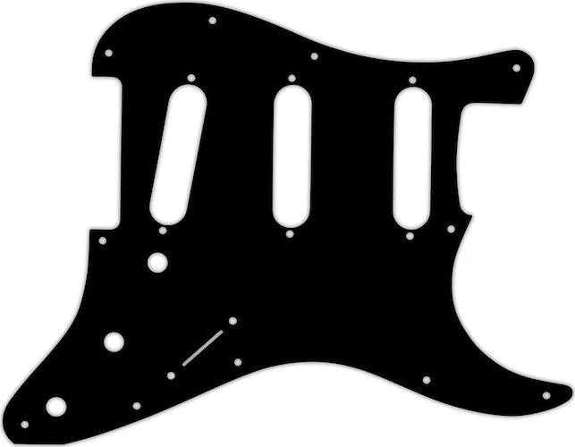 WD Custom Pickguard For Fender Stratocaster #03R Black/Red/Black