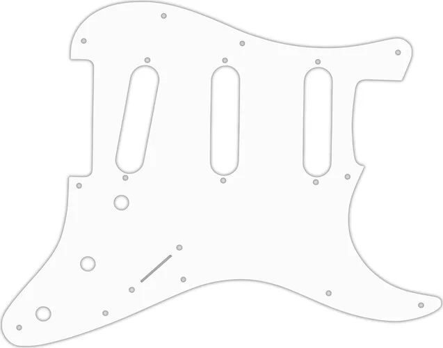 WD Custom Pickguard For Fender Stratocaster #04R White/Red/White