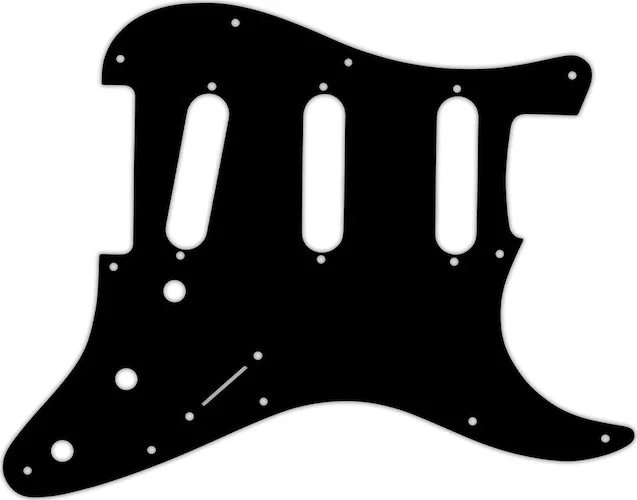 WD Custom Pickguard For Fender Stratocaster #09 Black/White/Black/White/Black