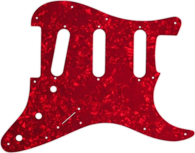 WD Custom Pickguard For Fender Stratocaster #28R Red Pearl/White/Black/White