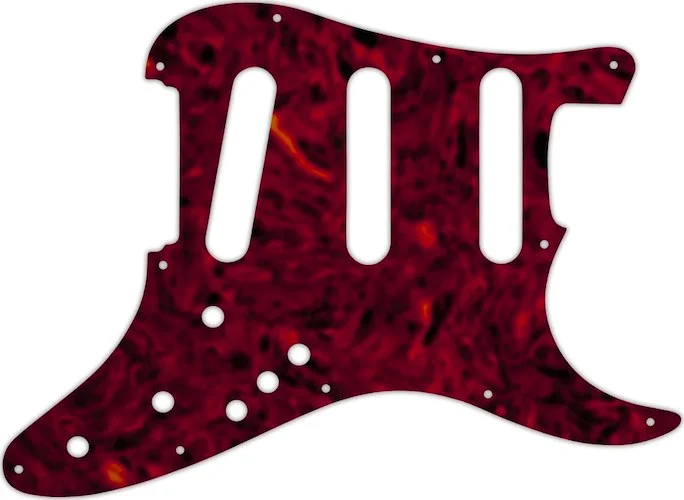 WD Custom Pickguard For Fender Stratocaster Elite #05T Tortoise Shell Solid (Semi-Transparent)