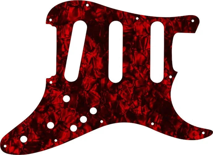 WD Custom Pickguard For Fender Stratocaster Elite #28DRP Dark Red Pearl/Black/White/Black