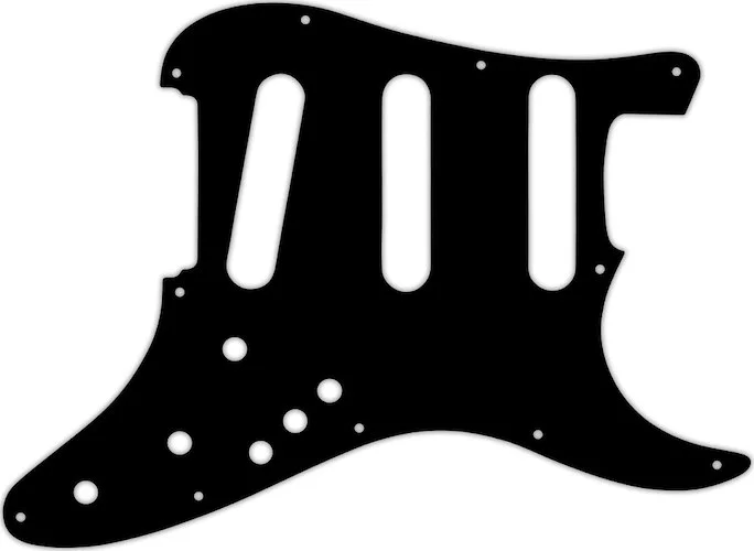 WD Custom Pickguard For Fender Stratocaster Elite #03G Black/Green/Black