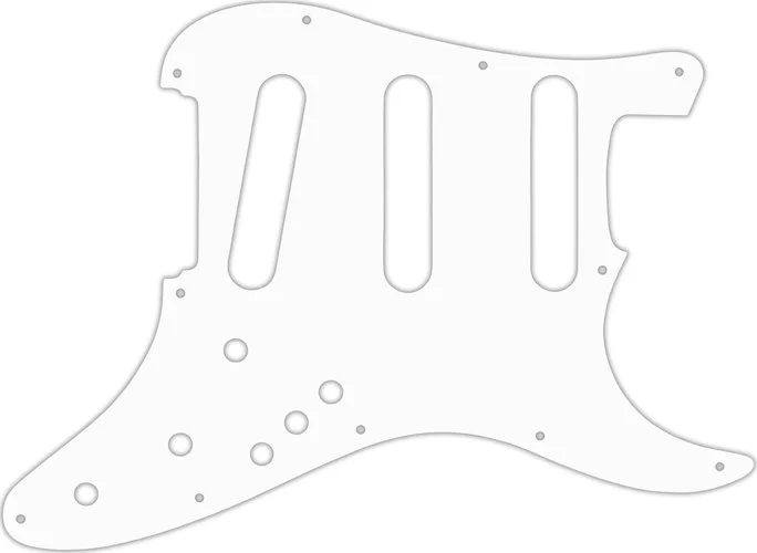 WD Custom Pickguard For Fender Stratocaster Elite #04R White/Red/White