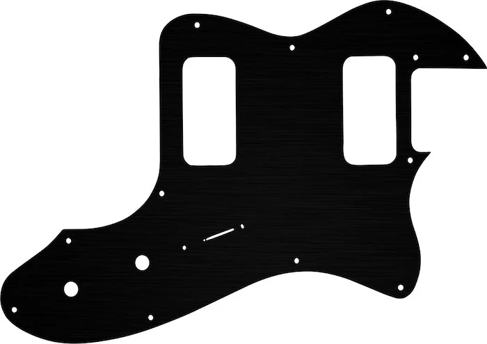 WD Custom Pickguard For Fender Telecaster Thinline Super Deluxe #27 Simulated Black Anodized