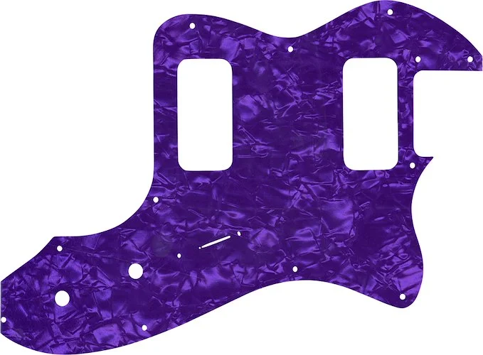 WD Custom Pickguard For Fender Telecaster Thinline Super Deluxe #28PRL Light Purple Pearl