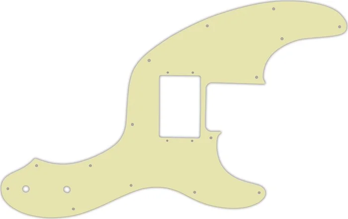 WD Custom Pickguard For Fender Telecaster Bass With Humbucker #34S Mint Green Solid