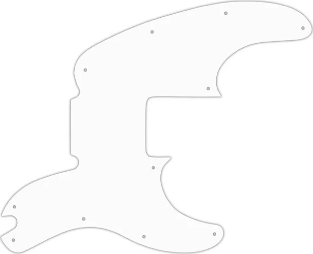 WD Custom Pickguard For Fender Telecaster Bass #02M White Matte