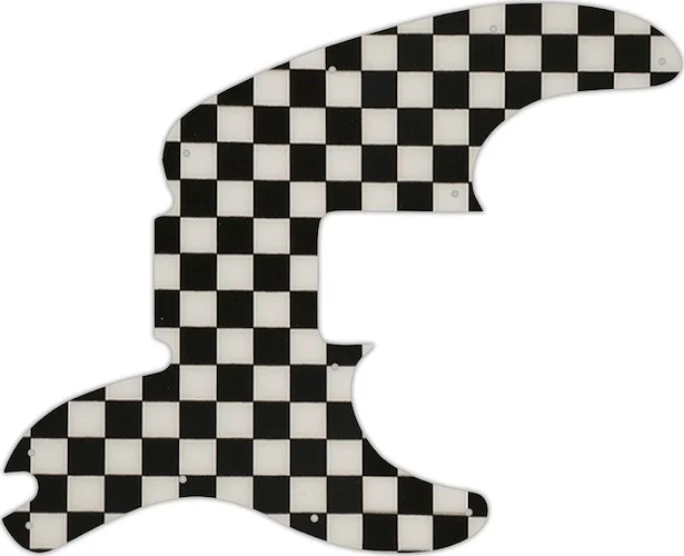 WD Custom Pickguard For Fender Telecaster Bass #CK01 Checkerboard Graphic