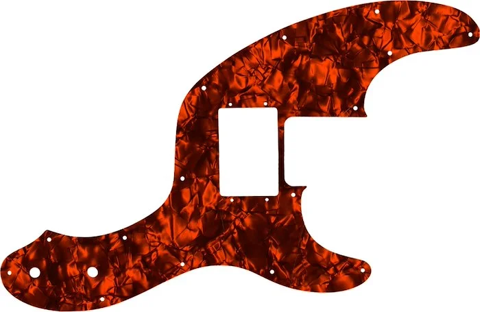 WD Custom Pickguard For Fender Telecaster Bass With Humbucker #28OP Orange Pearl/Black/White/Black