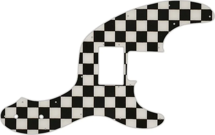 WD Custom Pickguard For Fender Telecaster Bass With Humbucker #CK01 Checkerboard Graphic