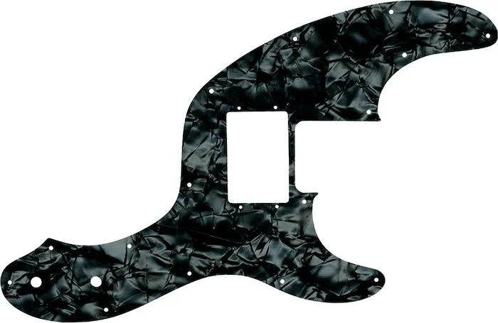 WD Custom Pickguard For Fender Telecaster Bass With Humbucker #28JBK Jet Black Pearl