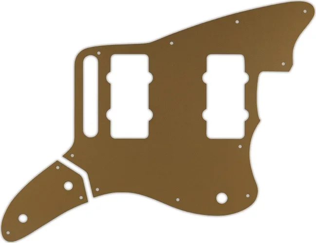 WD Custom Pickguard For Fender Thurston Moore Signature Series Jazzmaster #59 Gold/Clear/Gold