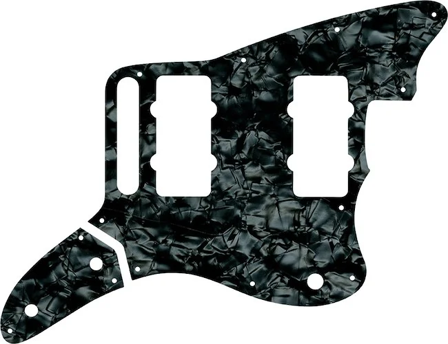 WD Custom Pickguard For Fender Thurston Moore Signature Series Jazzmaster #28JBK Jet Black Pearl